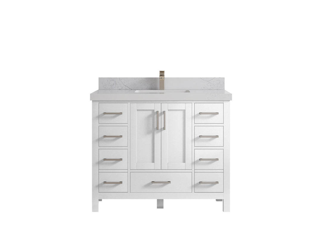 Malibu 42 in. W x 22 in. D Single Sink Bathroom Vanity - Willow Bath and Vanity