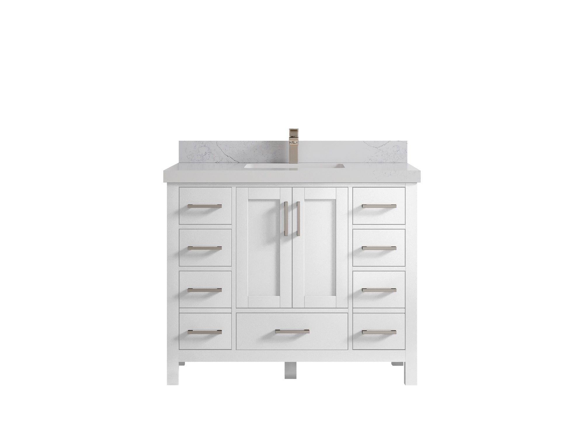 Malibu 42 in. W x 22 in. D Single Sink Bathroom Vanity - Willow Bath and Vanity