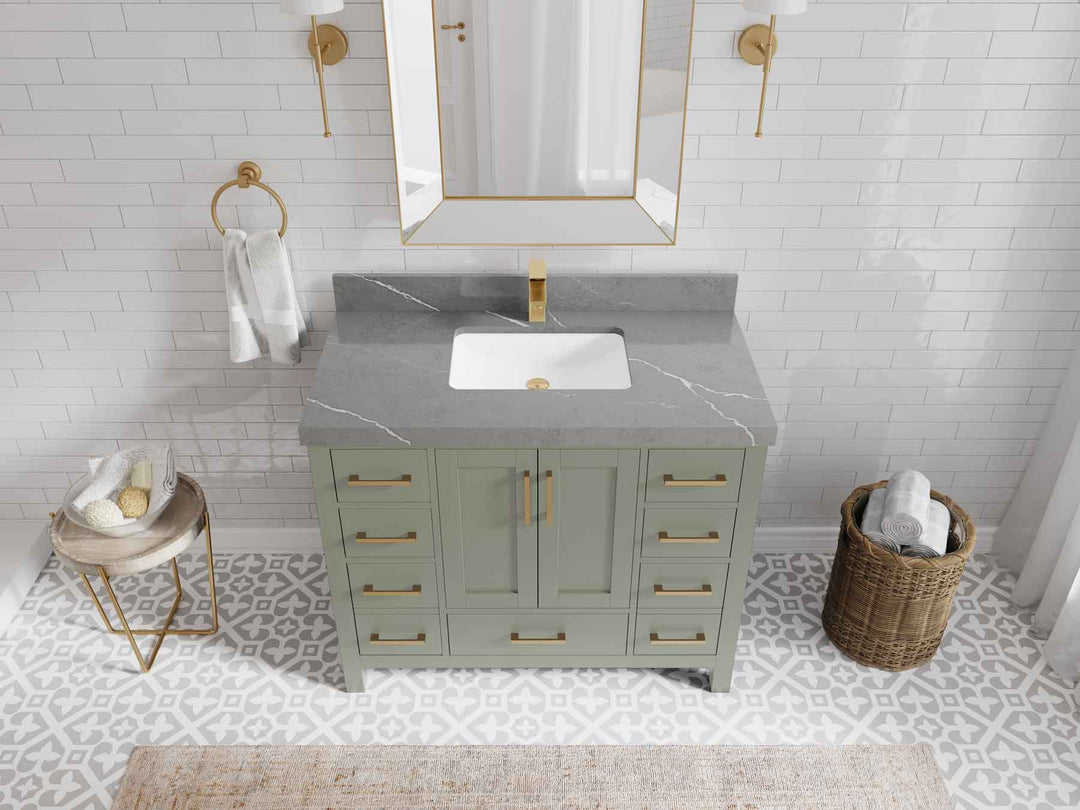 Malibu 42 in. W x 22 in. D Single Sink Bathroom Vanity - Willow Bath and Vanity