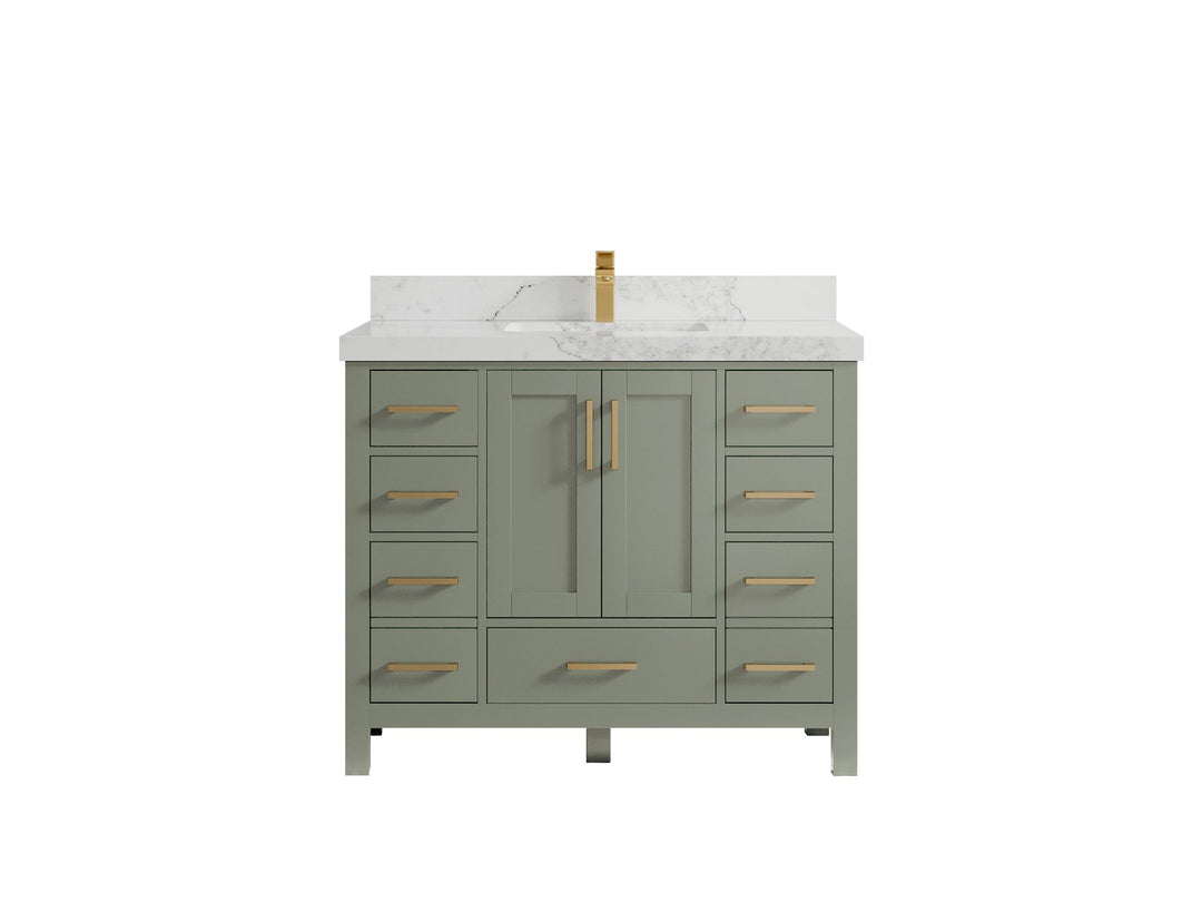 Malibu 42 in. W x 22 in. D Single Sink Bathroom Vanity - Willow Bath and Vanity