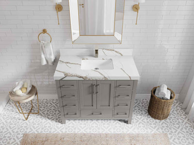 Malibu 42 in. W x 22 in. D Single Sink Bathroom Vanity - Willow Bath and Vanity