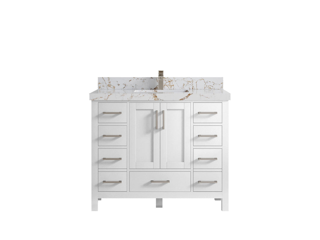 Malibu 42 in. W x 22 in. D Single Sink Bathroom Vanity - Willow Bath and Vanity