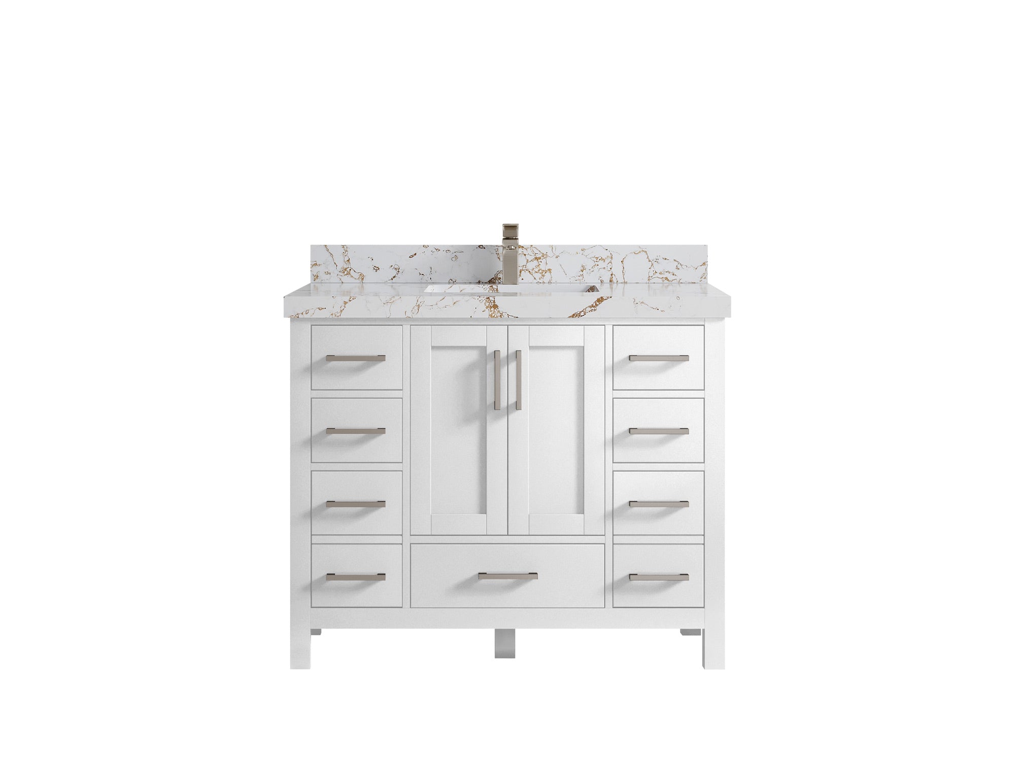Malibu 42 in. W x 22 in. D Single Sink Bathroom Vanity - Willow Bath and Vanity