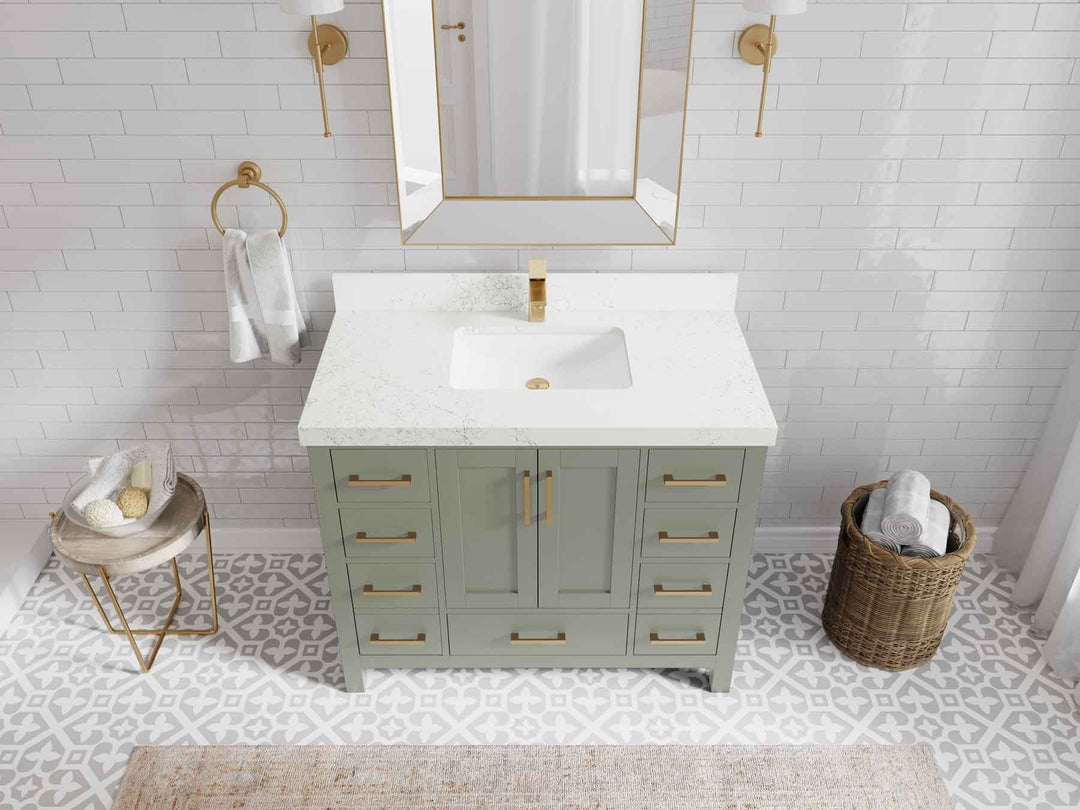Malibu 42 in. W x 22 in. D Single Sink Bathroom Vanity - Willow Bath and Vanity