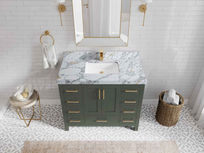Malibu 42 in. W x 22 in. D Single Sink Bathroom Vanity - Willow Bath and Vanity