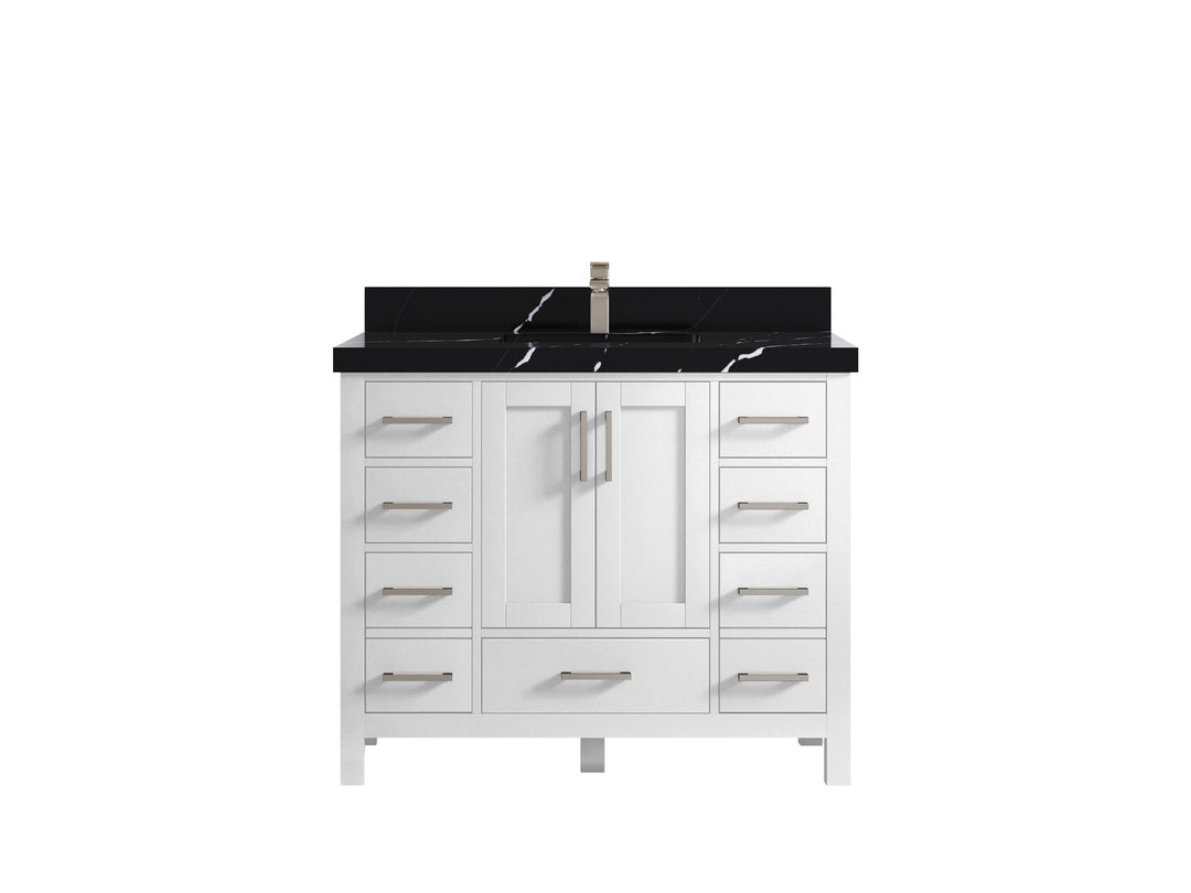 Malibu 42 in. W x 22 in. D Single Sink Bathroom Vanity - Willow Bath and Vanity