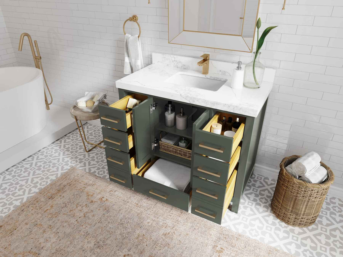 Malibu 42 in. W x 22 in. D Single Sink Bathroom Vanity - Willow Bath and Vanity