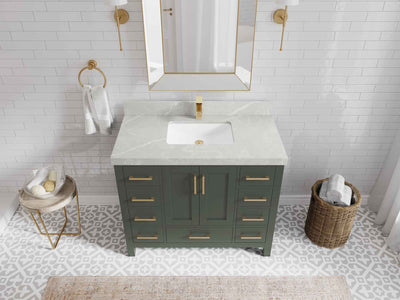 Malibu 42 in. W x 22 in. D Single Sink Bathroom Vanity - Willow Bath and Vanity