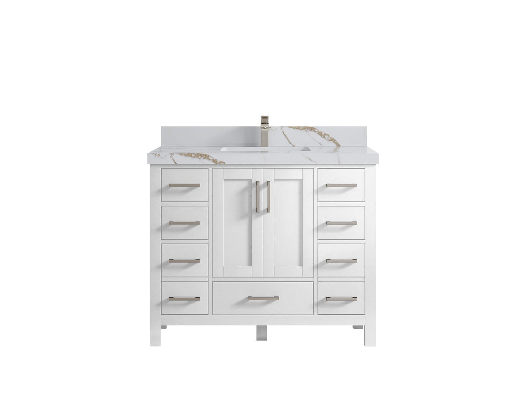 Malibu 42 in. W x 22 in. D Single Sink Bathroom Vanity - Willow Bath and Vanity