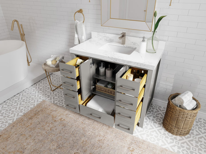 Malibu 42 in. W x 22 in. D Single Sink Bathroom Vanity - photo 3