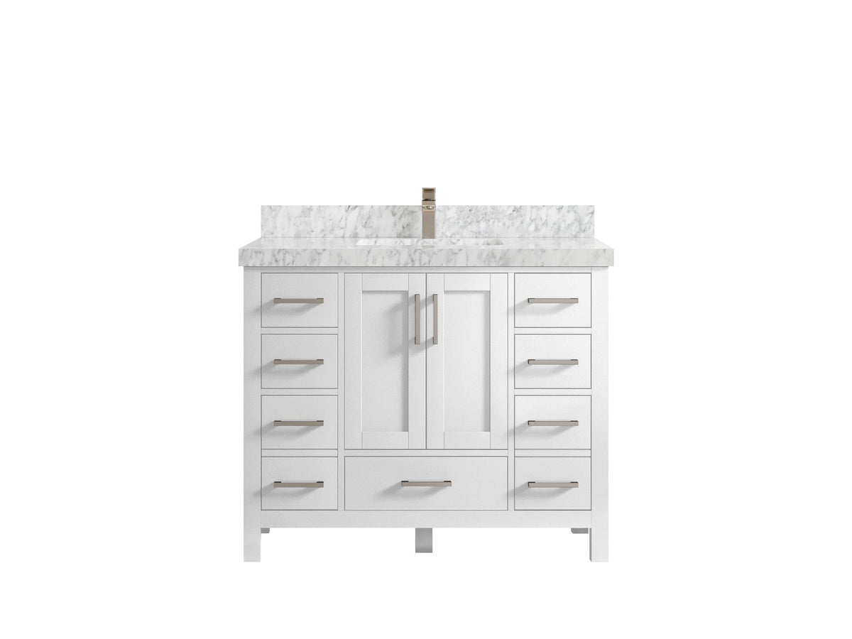 Malibu 42 in. W x 22 in. D Single Sink Bathroom Vanity - Willow Bath and Vanity