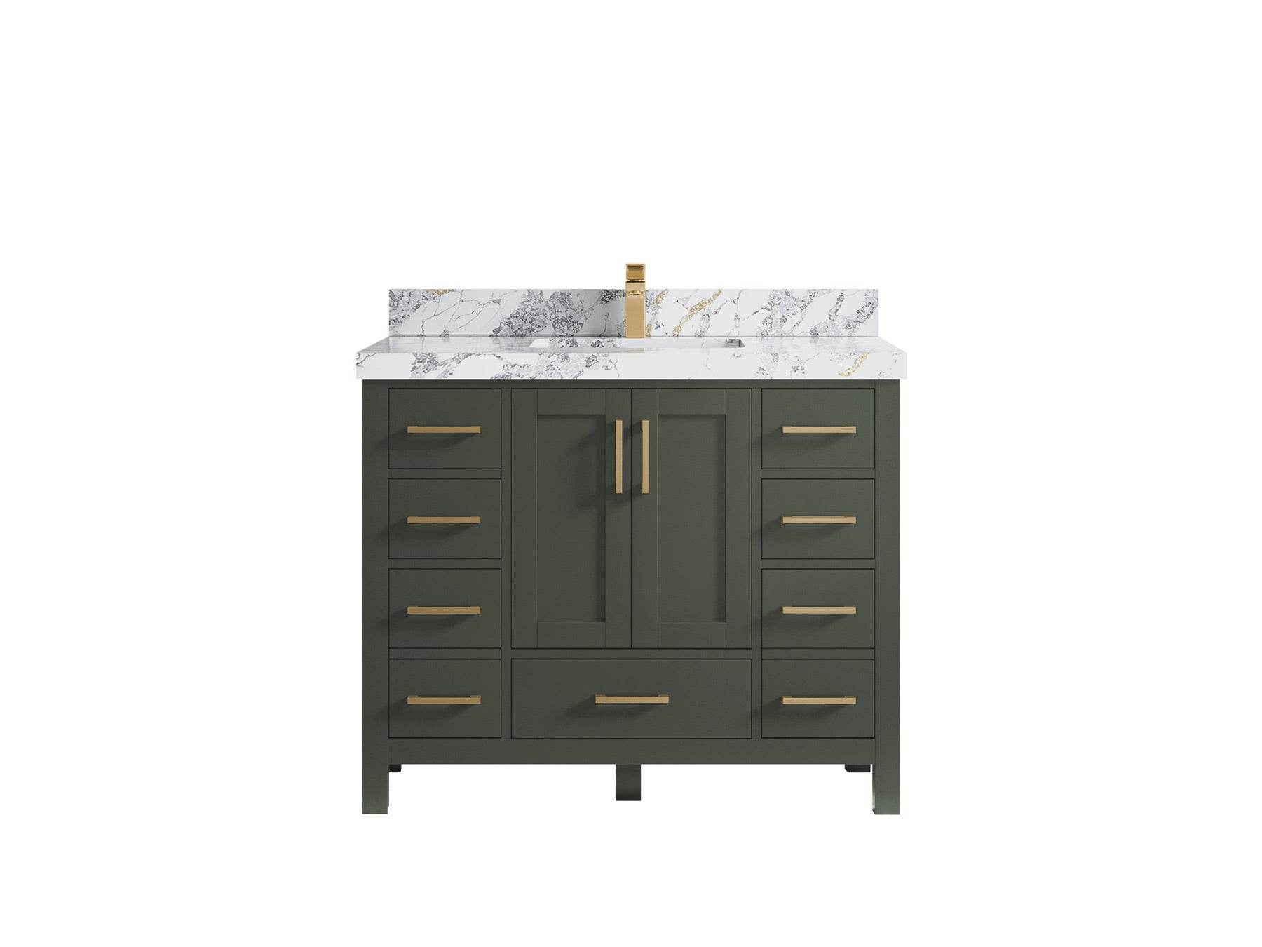 Malibu 42 in. W x 22 in. D Single Sink Bathroom Vanity - Willow Bath and Vanity