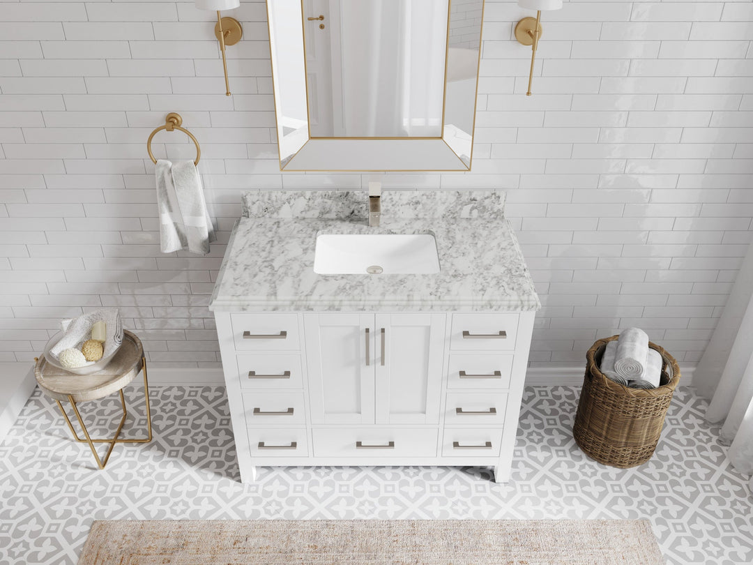 Malibu 42 in. W x 22 in. D Single Sink Bathroom Vanity - Willow Bath and Vanity
