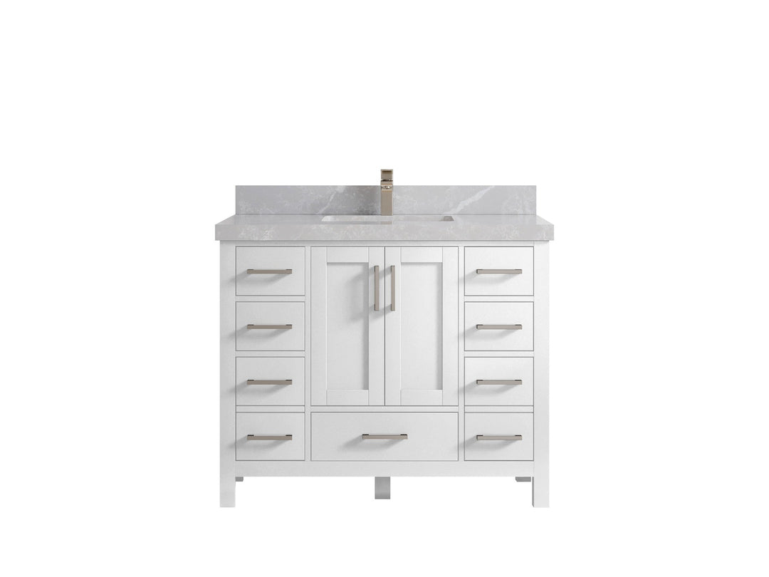 Malibu 42 in. W x 22 in. D Single Sink Bathroom Vanity - Willow Bath and Vanity