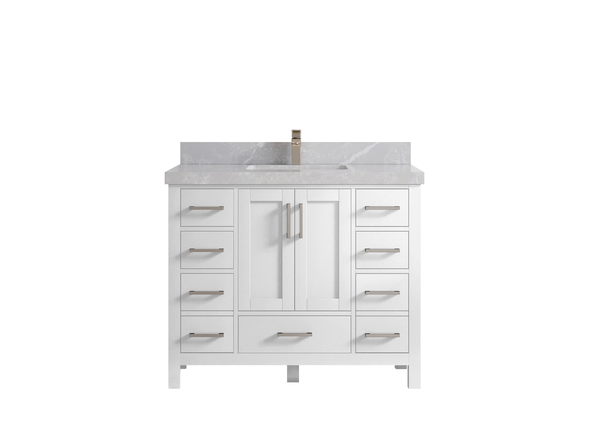 Malibu 42 in. W x 22 in. D Single Sink Bathroom Vanity - Willow Bath and Vanity