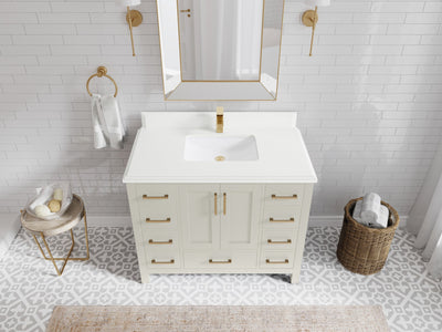 Malibu 42 in. W x 22 in. D Single Sink Bathroom Vanity - Willow Bath and Vanity