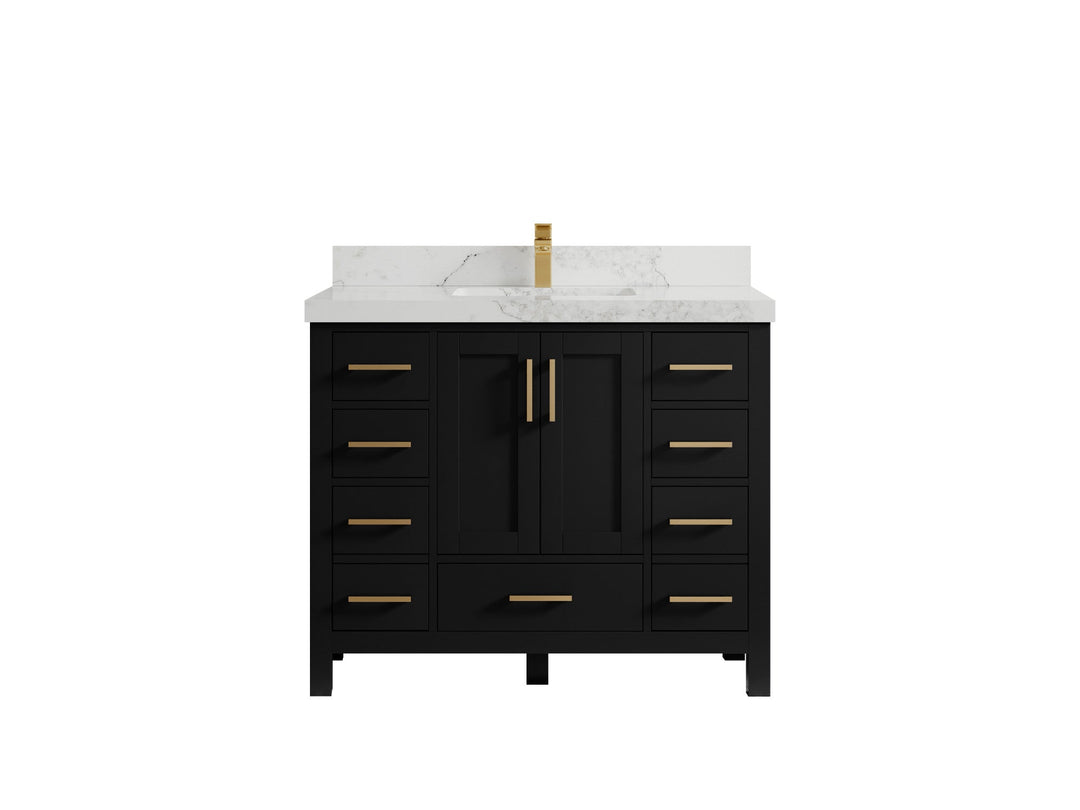 Malibu 42 in. W x 22 in. D Single Sink Bathroom Vanity - Willow Bath and Vanity