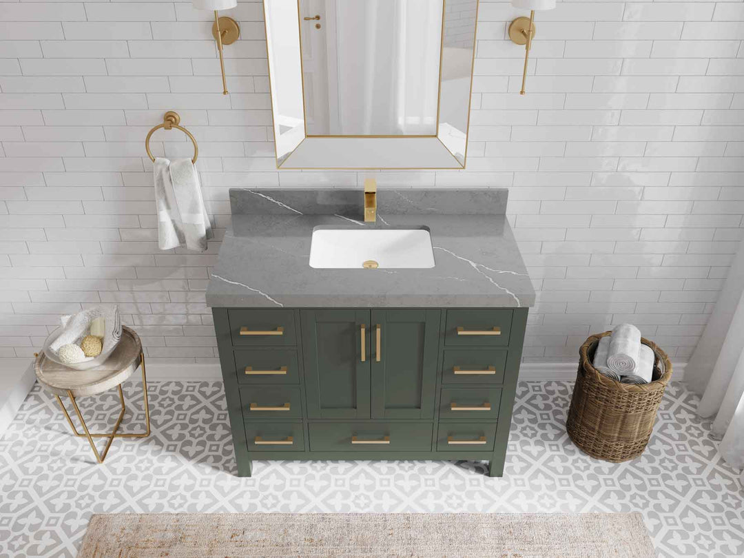 Malibu 42 in. W x 22 in. D Single Sink Bathroom Vanity - Willow Bath and Vanity