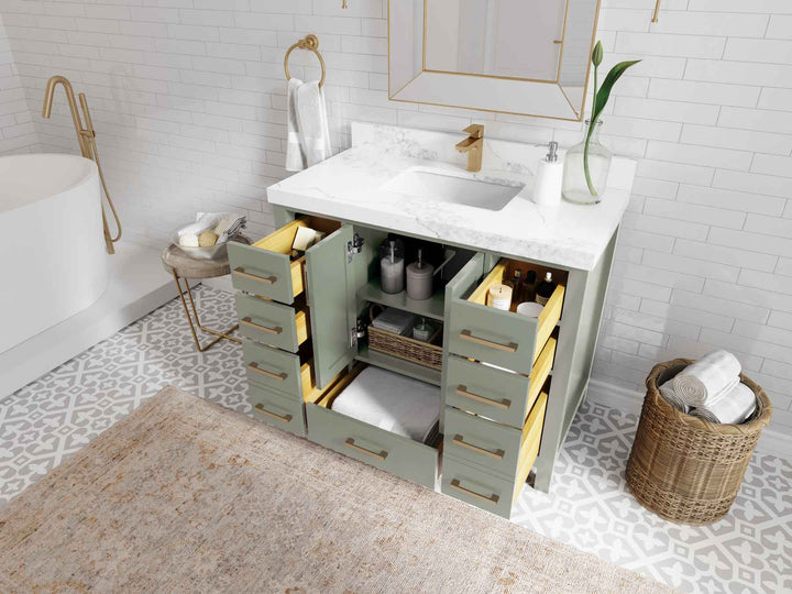 Malibu 42 in. W x 22 in. D Single Sink Bathroom Vanity - photo 2