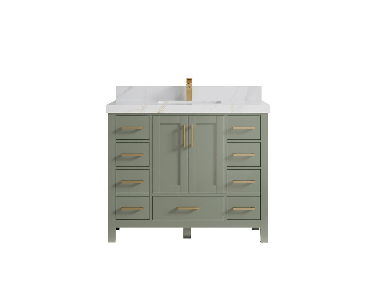 Malibu 42 in. W x 22 in. D Single Sink Bathroom Vanity - Willow Bath and Vanity