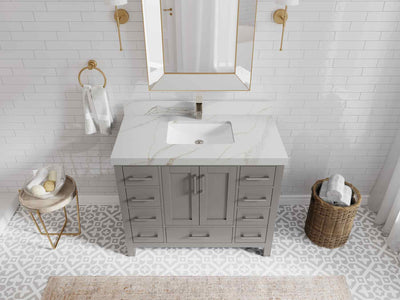 Malibu 42 in. W x 22 in. D Single Sink Bathroom Vanity - Willow Bath and Vanity