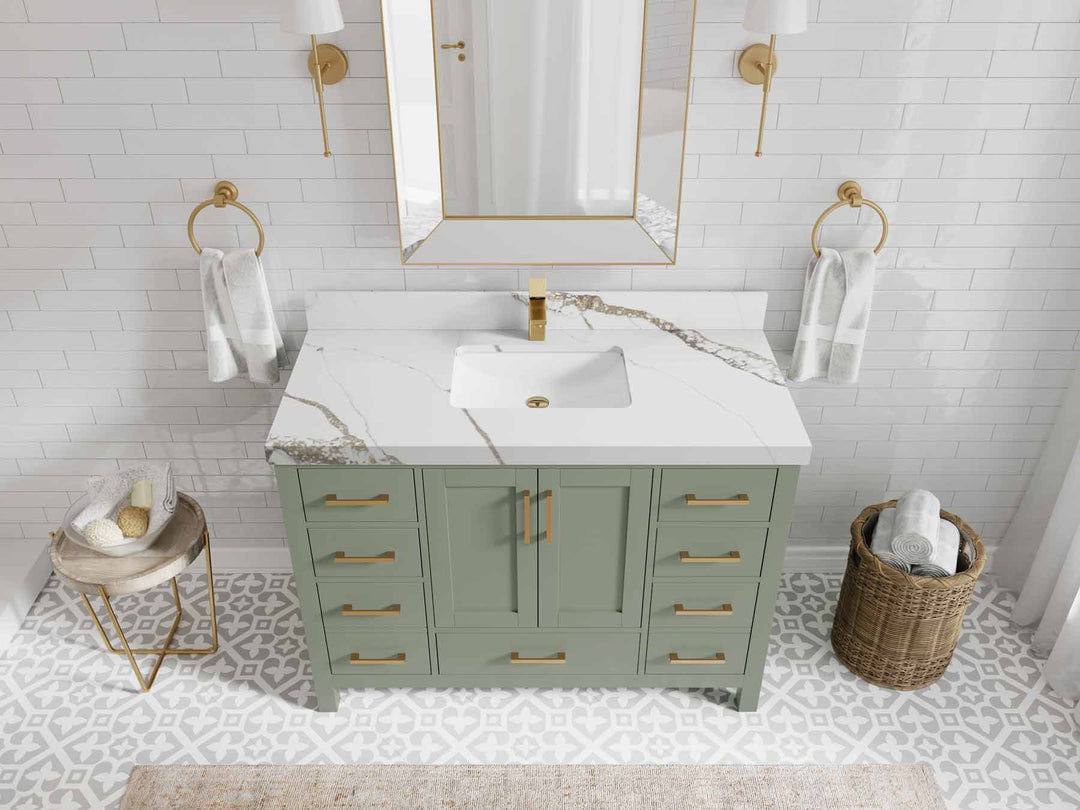 Malibu 48 in. W x 22 in. D Single Sink Bathroom Vanity - Willow Bath and Vanity