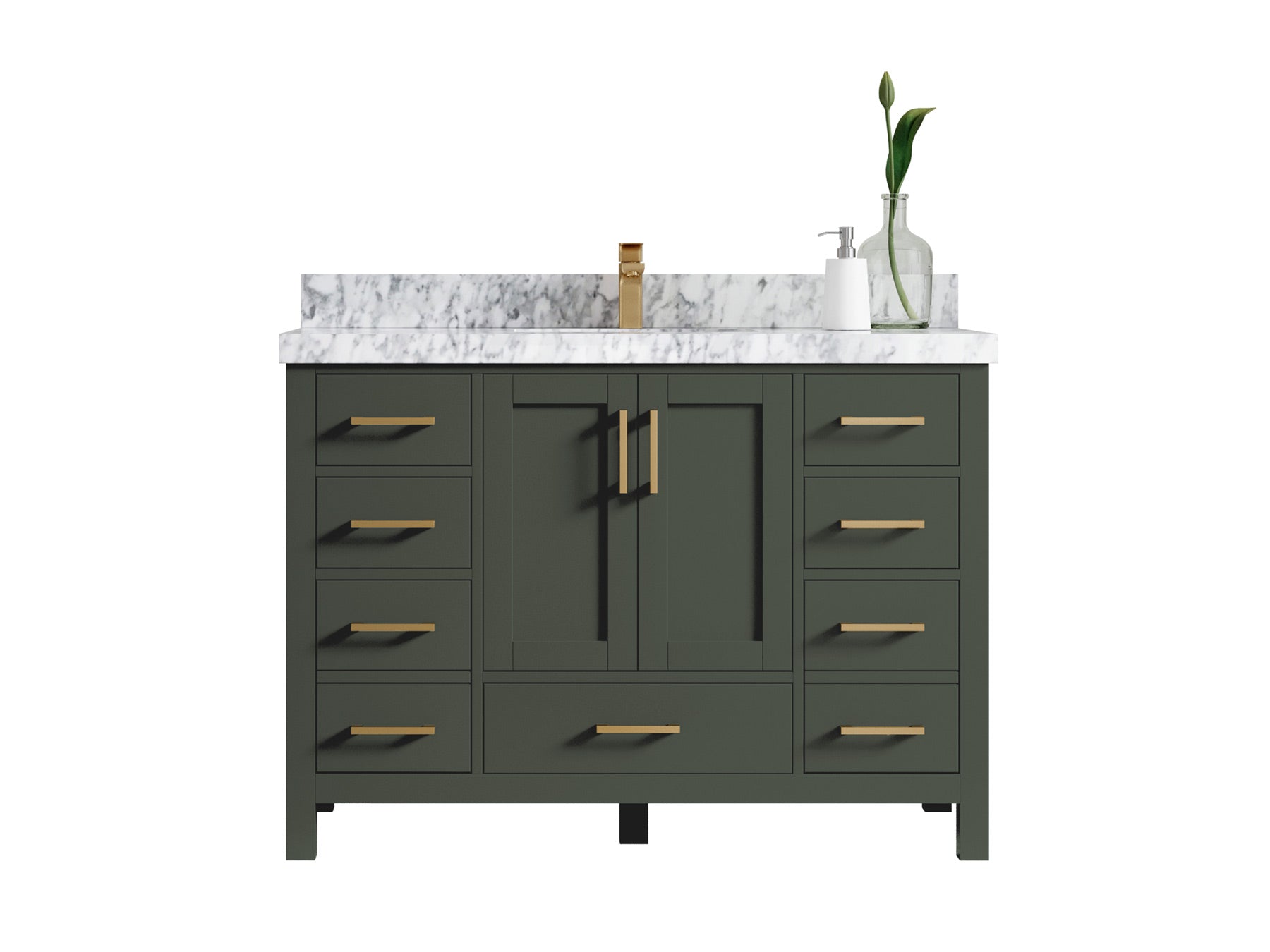 Malibu 48 in. W x 22 in. D Single Sink Bathroom Vanity - Willow Bath and Vanity