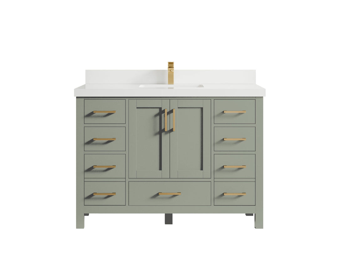 Malibu 48 in. W x 22 in. D Single Sink Bathroom Vanity - Willow Bath and Vanity