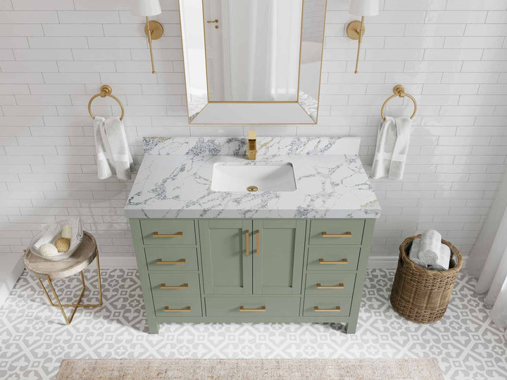 Malibu 48 in. W x 22 in. D Single Sink Bathroom Vanity - photo 19
