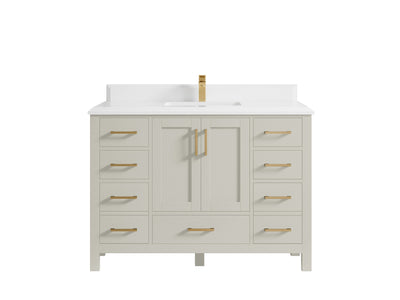 Malibu 48 in. W x 22 in. D Single Sink Bathroom Vanity - Willow Bath and Vanity