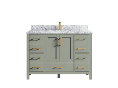 Malibu 48 in. W x 22 in. D Single Sink Bathroom Vanity - Willow Bath and Vanity