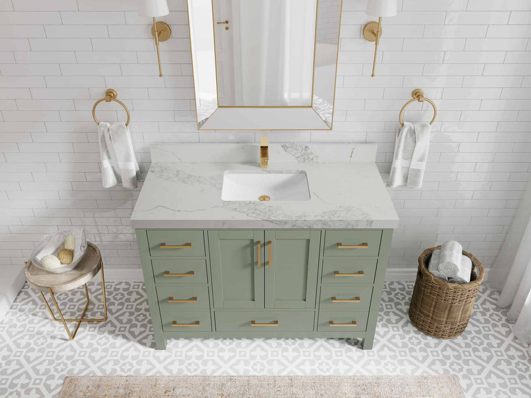 Malibu 48 in. W x 22 in. D Single Sink Bathroom Vanity - Willow Bath and Vanity