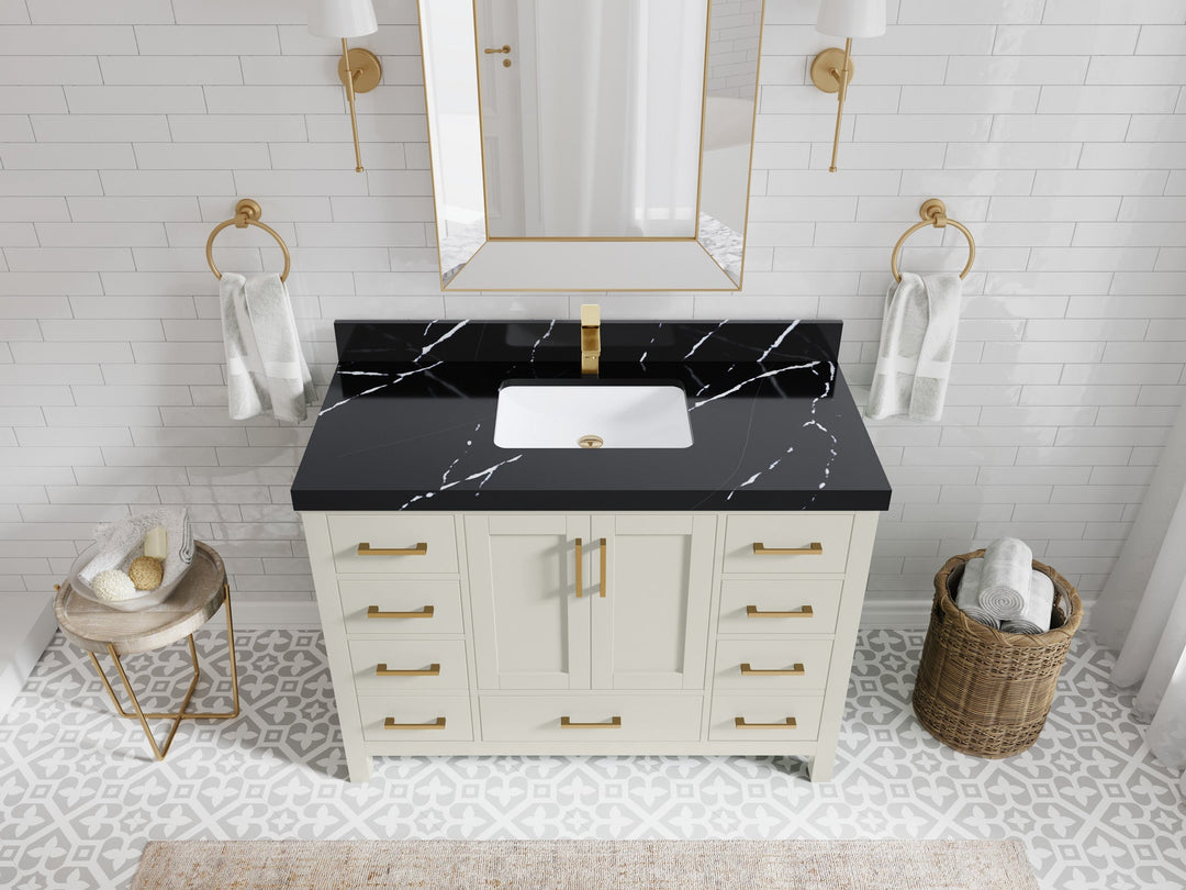 Malibu 48 in. W x 22 in. D Single Sink Bathroom Vanity - Willow Bath and Vanity