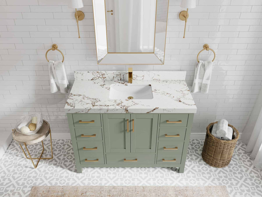 Malibu 48 in. W x 22 in. D Single Sink Bathroom Vanity - Willow Bath and Vanity