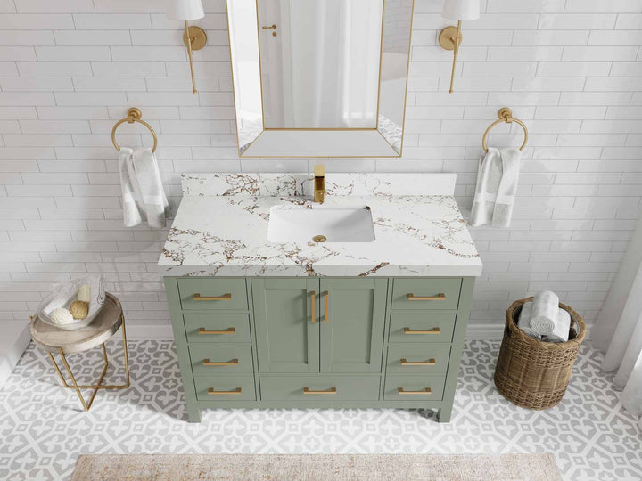 Malibu 48 in. W x 22 in. D Single Sink Bathroom Vanity - photo 39
