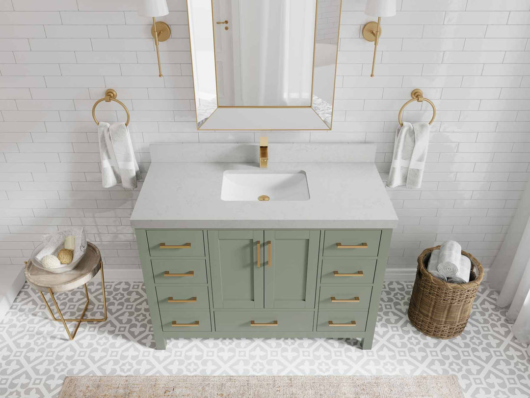 Malibu 48 in. W x 22 in. D Single Sink Bathroom Vanity - Willow Bath and Vanity