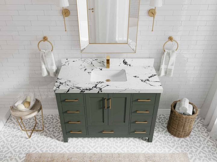 Malibu 48 in. W x 22 in. D Single Sink Bathroom Vanity - photo 11
