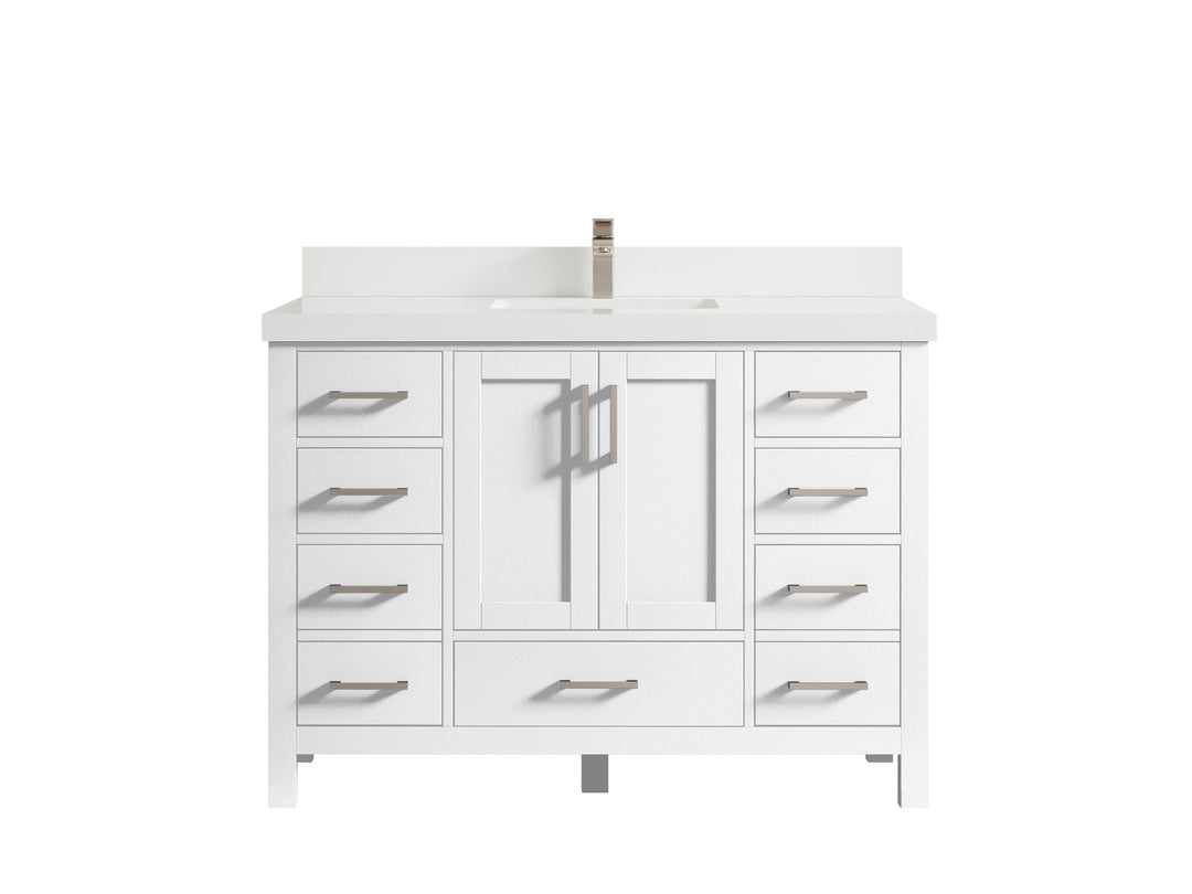 Malibu 48 in. W x 22 in. D Single Sink Bathroom Vanity - Willow Bath and Vanity