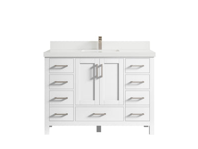 Malibu 48 in. W x 22 in. D Single Sink Bathroom Vanity - Willow Bath and Vanity