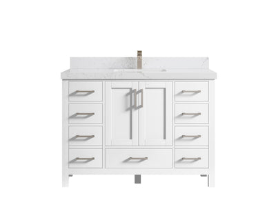 Malibu 48 in. W x 22 in. D Single Sink Bathroom Vanity - Willow Bath and Vanity
