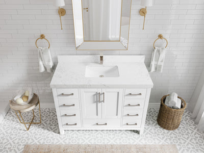 Malibu 48 in. W x 22 in. D Single Sink Bathroom Vanity - Willow Bath and Vanity