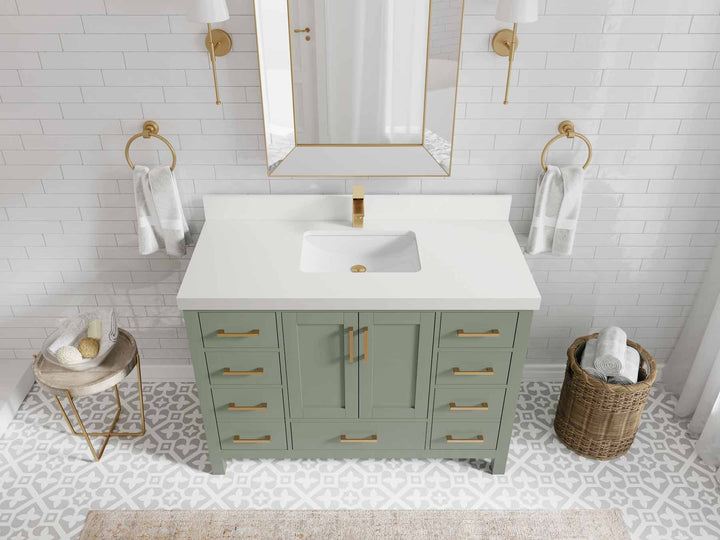 Malibu 48 in. W x 22 in. D Single Sink Bathroom Vanity - photo 45