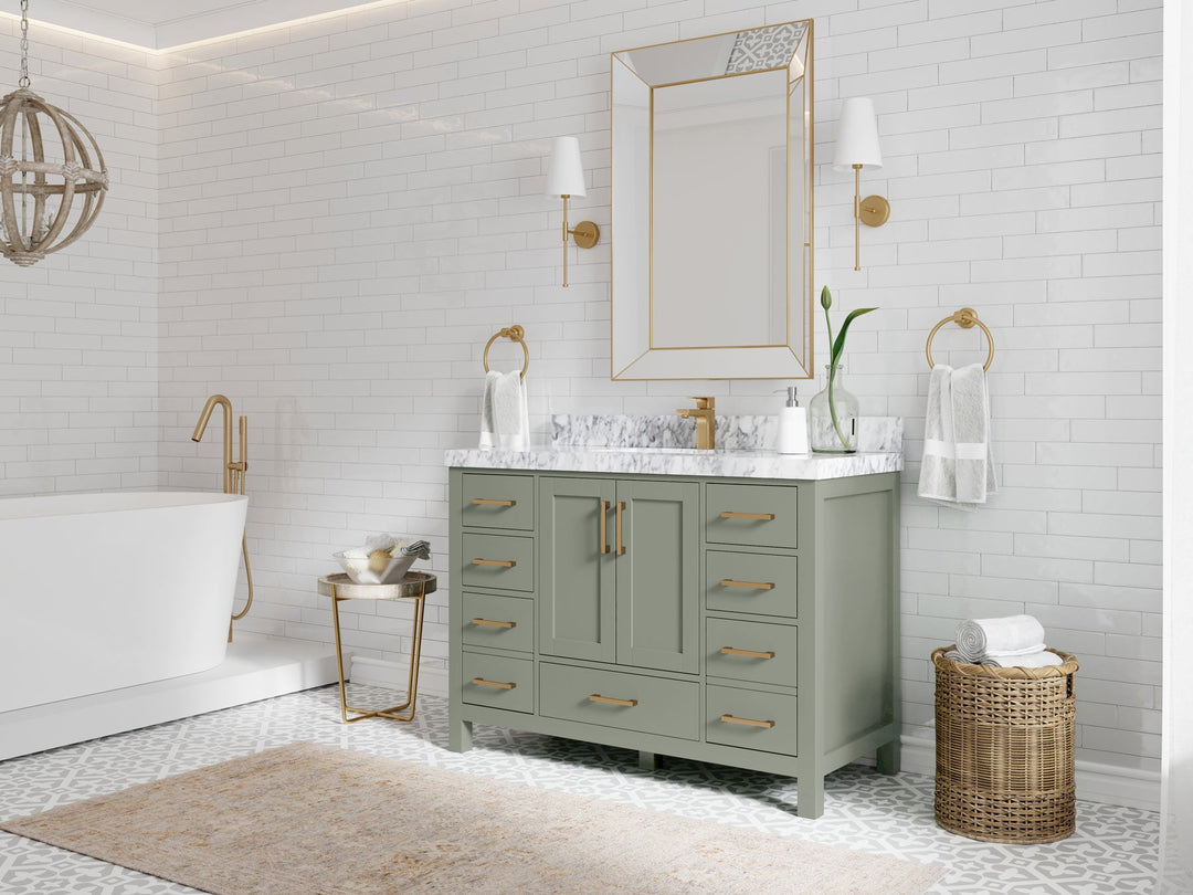 Malibu 48 in. W x 22 in. D Single Sink Bathroom Vanity - Willow Bath and Vanity