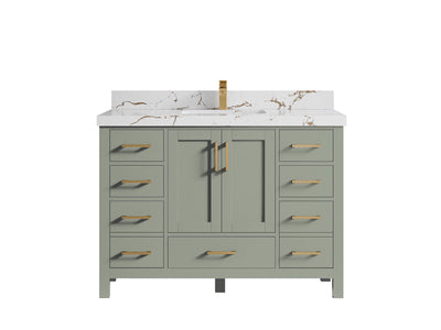Malibu 48 in. W x 22 in. D Single Sink Bathroom Vanity - Willow Bath and Vanity