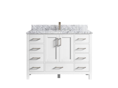 Malibu 48 in. W x 22 in. D Single Sink Bathroom Vanity - Willow Bath and Vanity