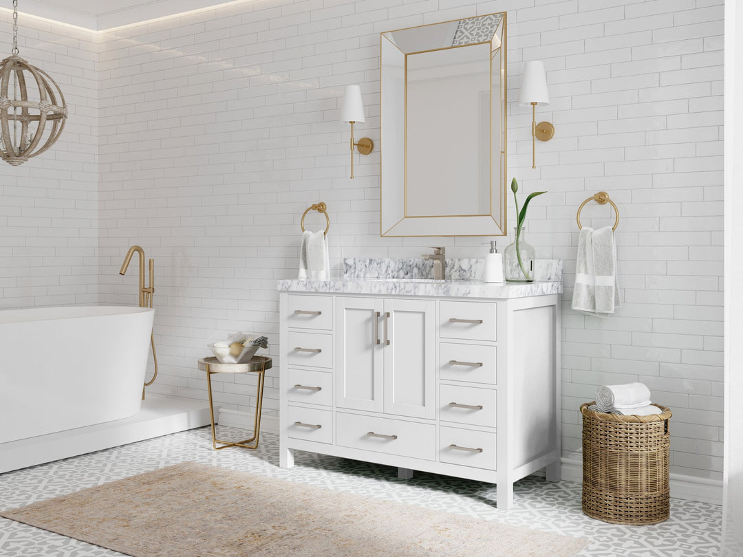 Malibu 48 in. W x 22 in. D Single Sink Bathroom Vanity - Willow Bath and Vanity