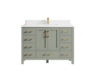 Malibu 48 in. W x 22 in. D Single Sink Bathroom Vanity - Willow Bath and Vanity