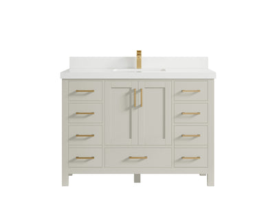 Malibu 48 in. W x 22 in. D Single Sink Bathroom Vanity - Willow Bath and Vanity