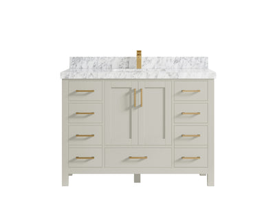 Malibu 48 in. W x 22 in. D Single Sink Bathroom Vanity - Willow Bath and Vanity