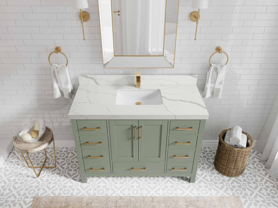 Malibu 48 in. W x 22 in. D Single Sink Bathroom Vanity - Willow Bath and Vanity